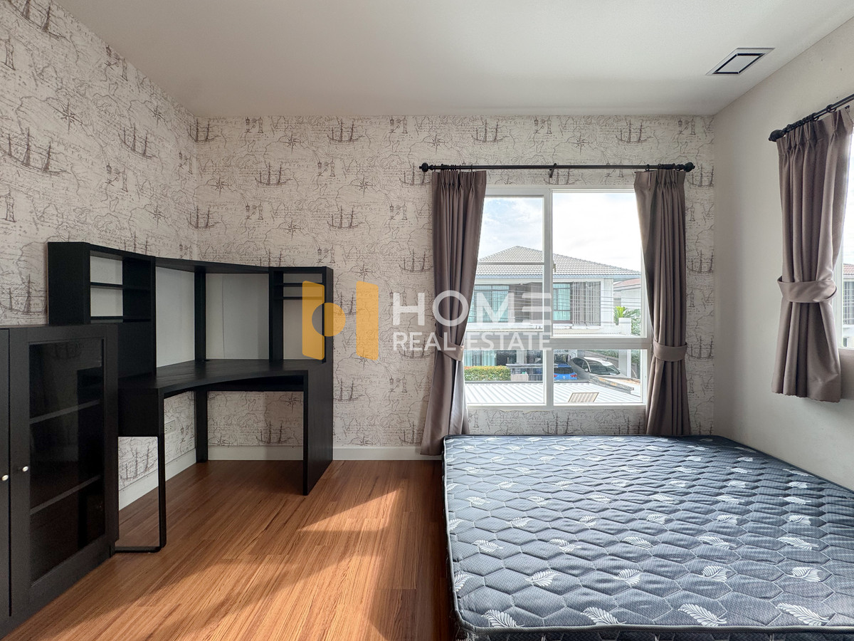 ขายบ้านลาดกระบัง สุวรรณภูมิ : ตำแหน่งใกล้ส่วนกลาง ✨ มัณฑนา อ่อนนุช - วงแหวน 4 / 3 ห้องนอน (ขาย), Manthana Onnut - Wongwan 4 / 3 Bedrooms (FOR SALE) POON089