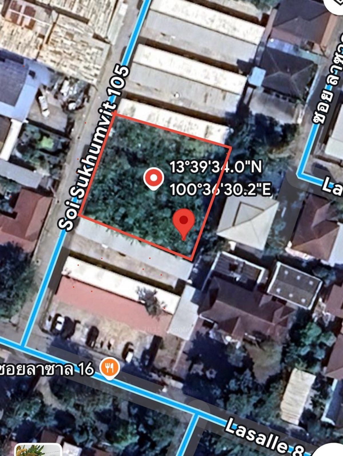 ขายที่ดินบางนา แบริ่ง ลาซาล : ขายที่ดินซอยลาซาน8 ถนนสุขุมวิท 105 บางนา  พระโขนง  กรุงเทพฯ  ทำเลศักกยภาพ ใกล้ โรงเรียนอินเตอร์ และก้สงสรรพสินค้า