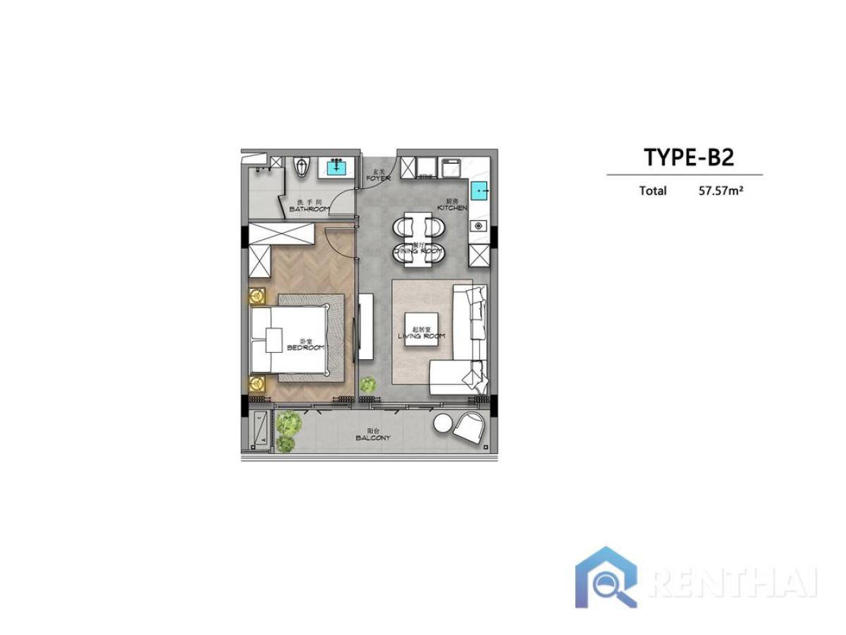 For SaleCondoPhuket : 1 beds 58 sqm