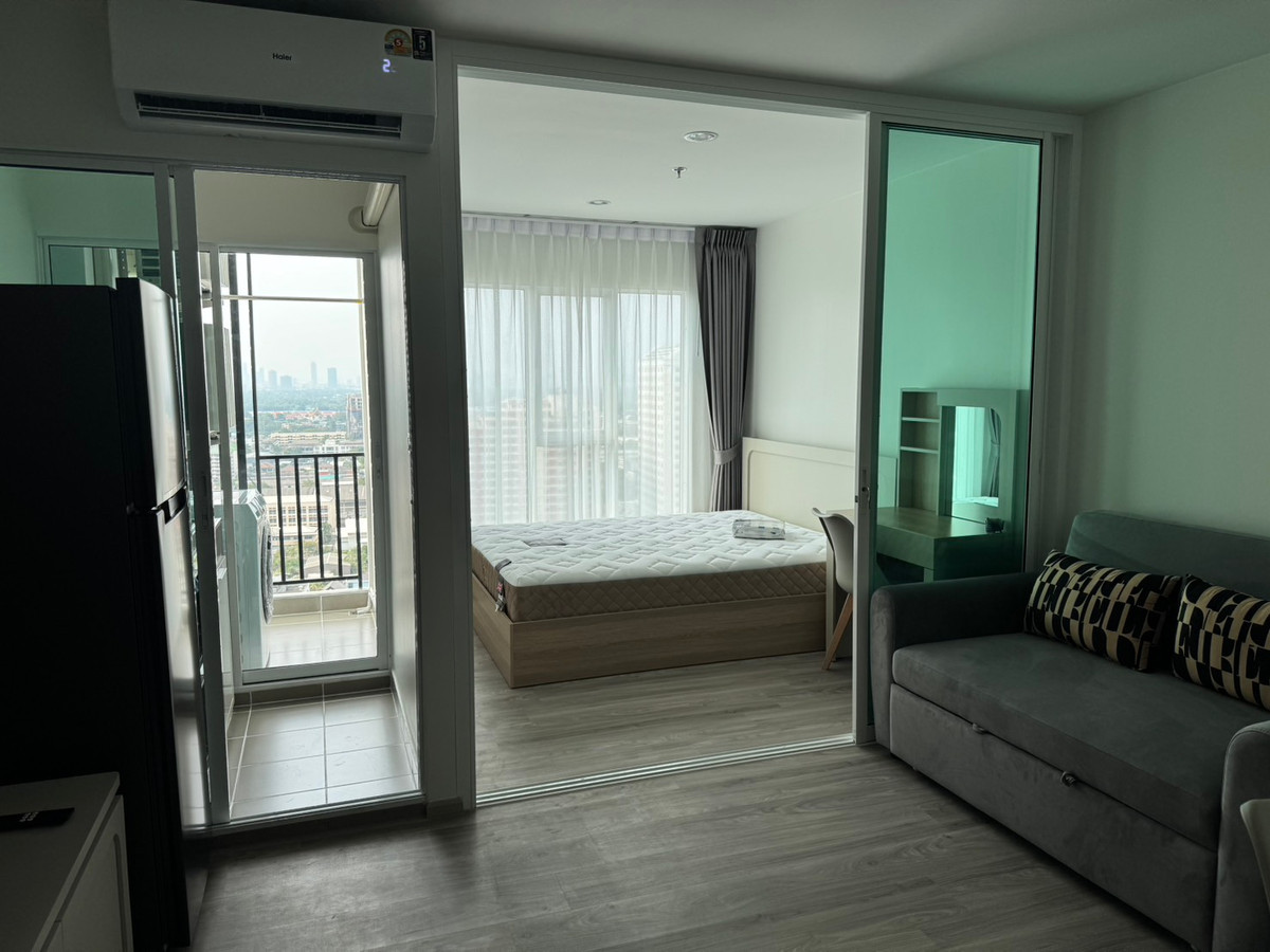 For RentCondoBangna, Bearing, Lasalle : 🔥🔥 Condo for rent Regent Home Bangna 🔥🔥 🏢 1 bedroom | 1 bathroom 📐 Size 28 sq m. 🏬 Building A, 24th floor | Beautiful open view