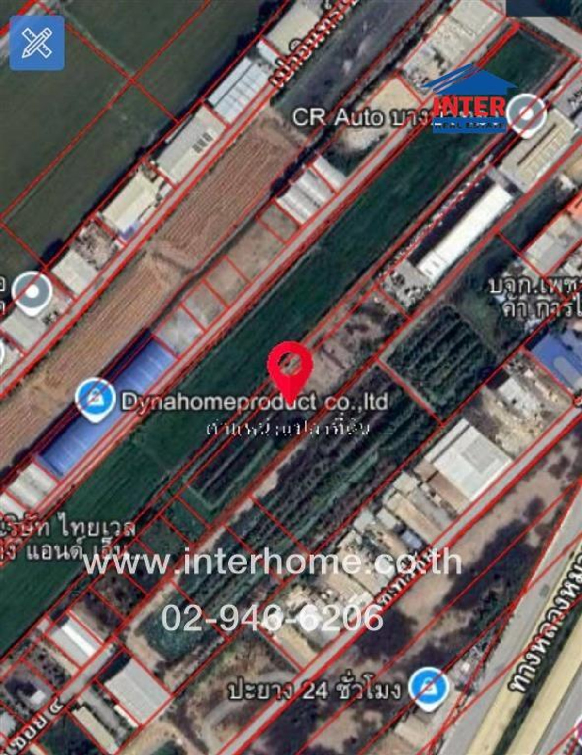 For SaleLandChaengwatana, Muangthong : Empty land 4 rai 49.1 sq m. Empty land, Soi Pao In Soi 5. Kanchanaphisek Road345 Soi Pao In Road, Soi 5, Pak Kret, Nonthaburi