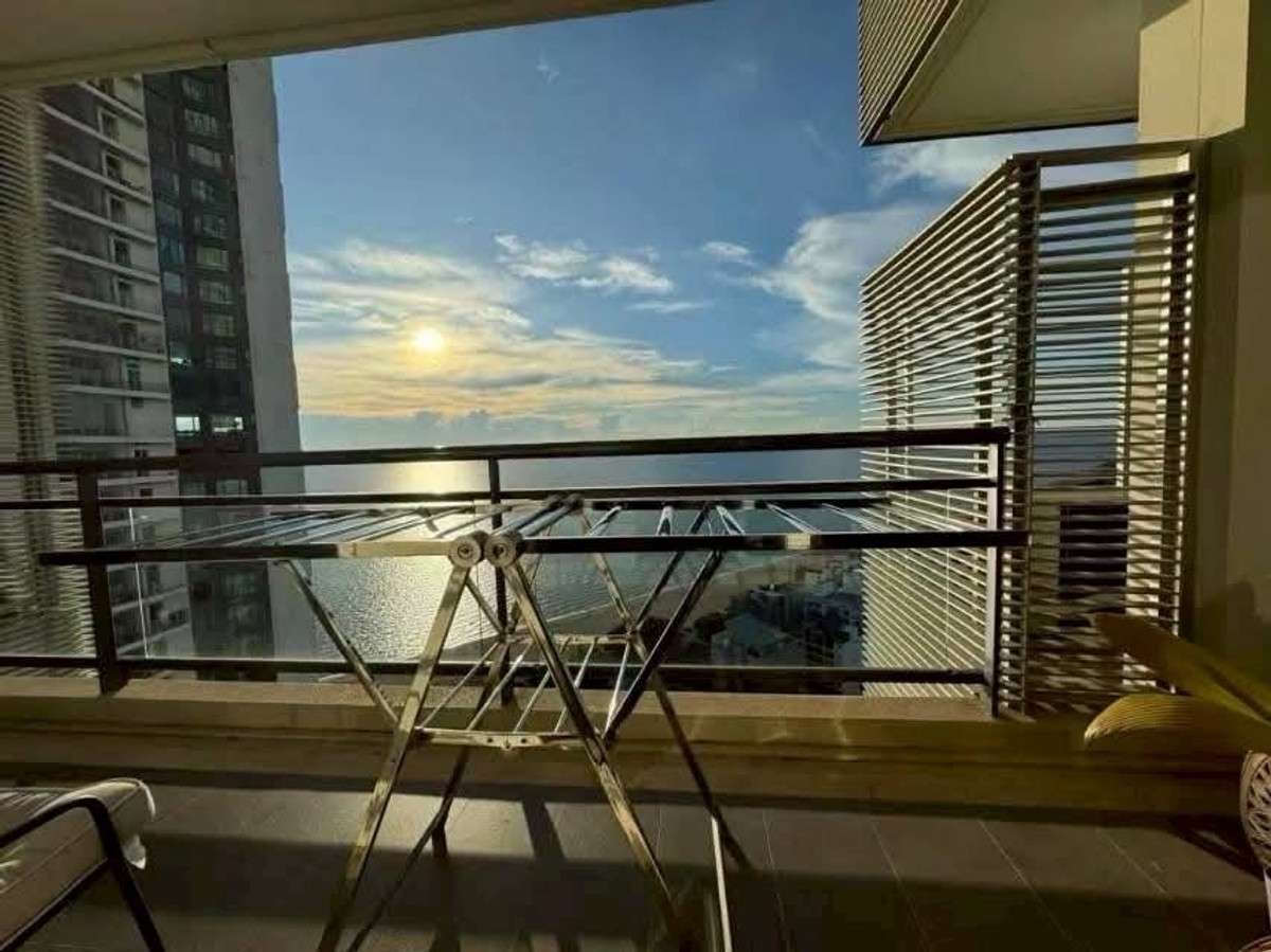 For SaleCondoPattaya, Bangsaen, Chonburi : Sea view condo for sale, Reflection Jomtien, Building B, 25th floor, 360° sea view, size 102 sq m, 1 bedroom, price 10,900,000 baht.