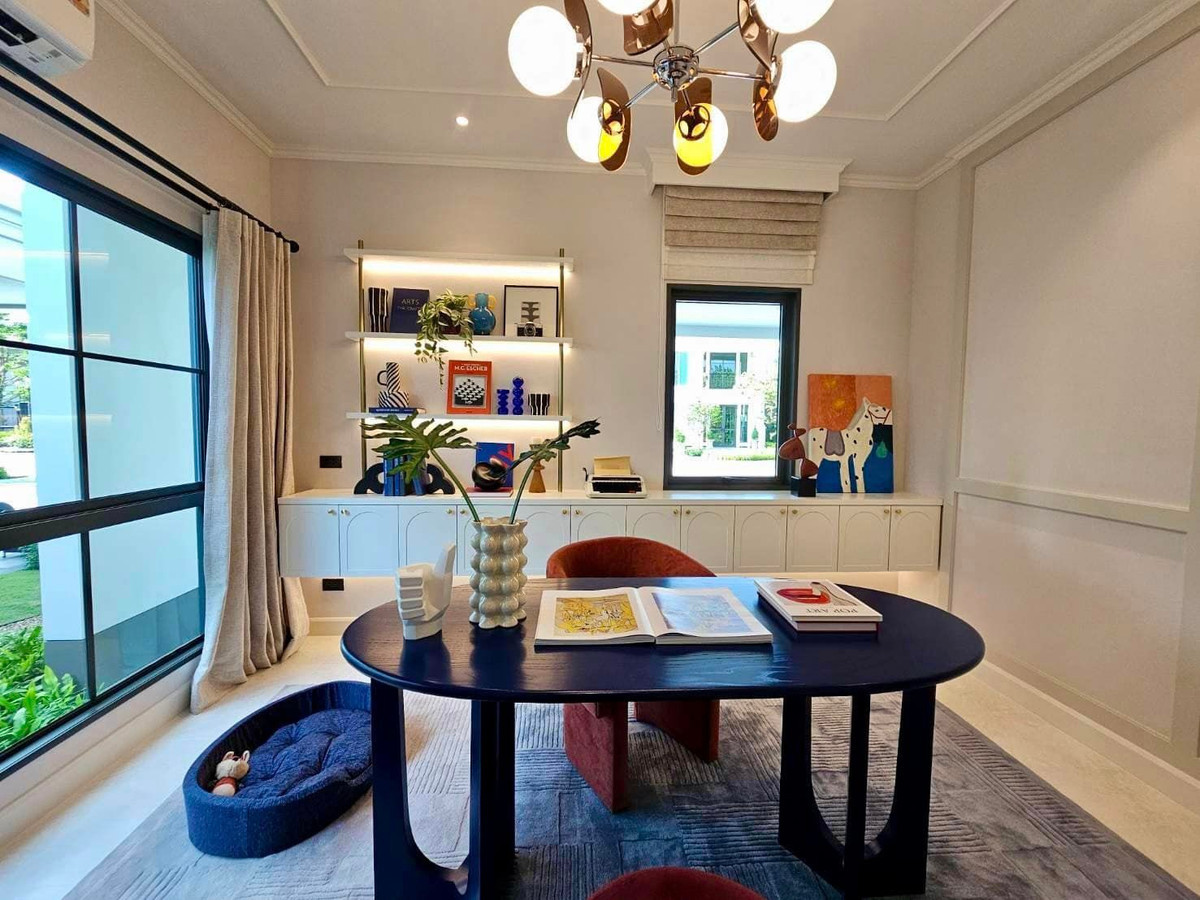 For SaleHouseChaengwatana, Muangthong : Brand new single house for sale at Setthasiri ngamwongwan!!✨ 4 bedrooms, 4 bathrooms, 247 sq m, ready to move in, near Chaengwattana. If interested, call 086-3692224.