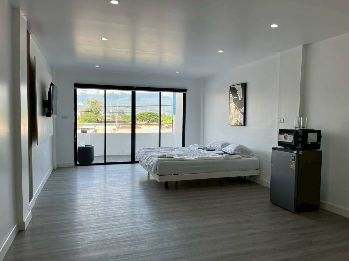 For RentChiang Mai : Line ID: @zimple_asset  Newly Opened Room near Fa Ham Intersection, Chiang Mai, Great location on Chiang Mai–Mae Jo Road with Doi Suthep views from every room. Spacious, new, beautifully designed rooms 🌿✨