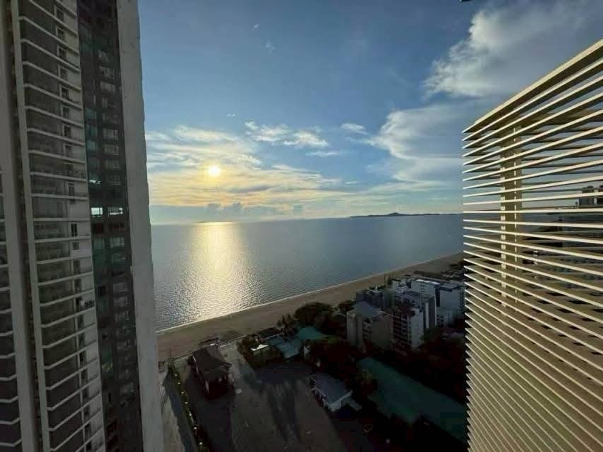 For SaleCondoPattaya, Bangsaen, Chonburi : Sea view condo for sale, Reflection Jomtien, Building B, 25th floor, 360° sea view, size 102 sq m, 1 bedroom, price 10,900,000 baht.