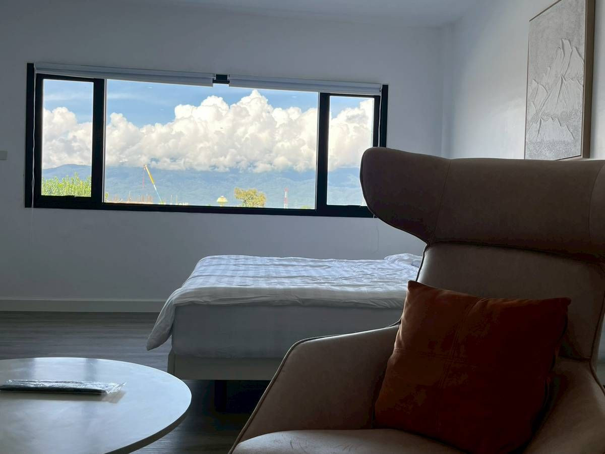 For RentChiang Mai : Line ID: @zimple_asset  Newly Opened Room near Fa Ham Intersection, Chiang Mai, Great location on Chiang Mai–Mae Jo Road with Doi Suthep views from every room. Spacious, new, beautifully designed rooms 🌿✨