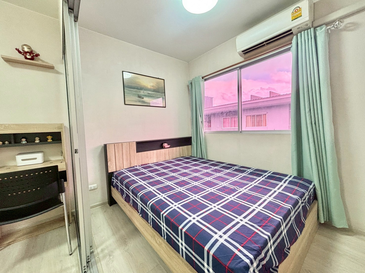 ให้เช่าคอนโดปทุมธานี รังสิต ธรรมศาสตร์ : 🔥เฟส 2  รีโนเวทห้องใหม่ 🔥 7,000 เฟอร์ครบ เครื่องซักผ้าพร้อม มีดิจิตอลดอร์ให้ 