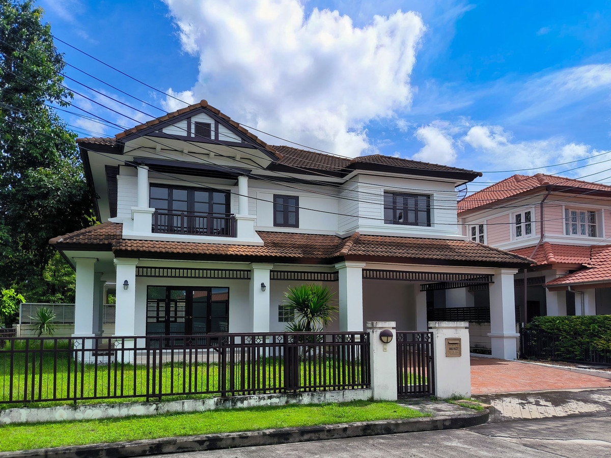 For SaleHouseNawamin, Ramindra : For Sale: 2-storey Detached House, Setthasiri Ramintra, Corner house, 76.3 Sq.Wah.