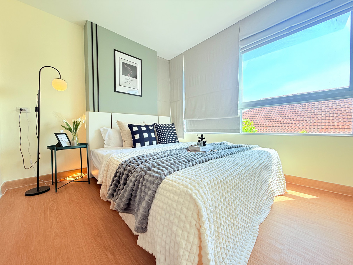 For SaleCondoNonthaburi, Bang Yai, Bangbuathong : Beautiful condo, newly decorated entire room, Dcondo Rattanathibet, near MRT Sai Ma.