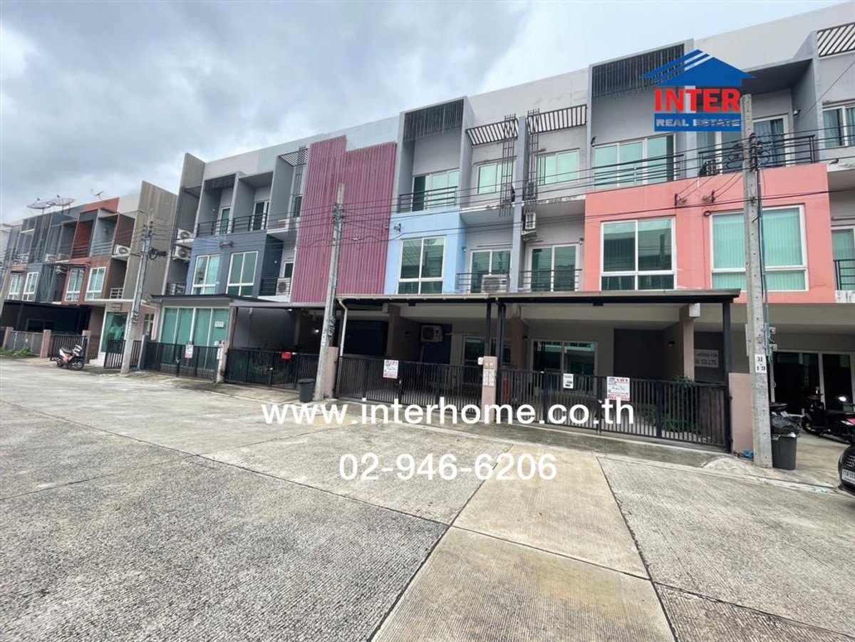 For RentTownhomeNawamin, Ramindra : Townhome, 3 floors, 23.1 sq m, Greenwich Village, Ramintra, next to Makro Ramintra. Between Soi Ramintra 74-76, Ramintra Road, Seri Thai Road, Khan Na Yao District, Bangkok