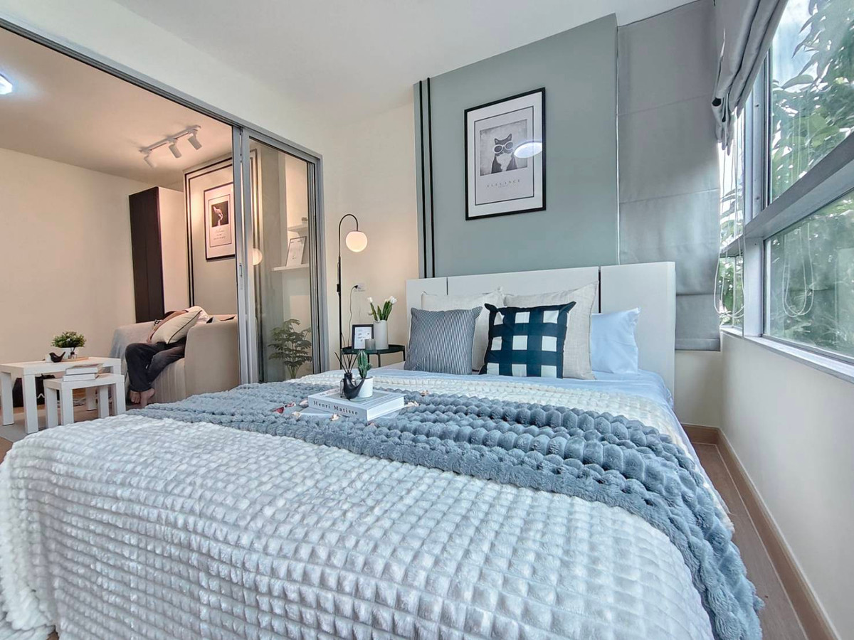 For SaleCondoNonthaburi, Bang Yai, Bangbuathong : Beautiful condo, newly decorated entire room, Dcondo Rattanathibet, near MRT Sai Ma.