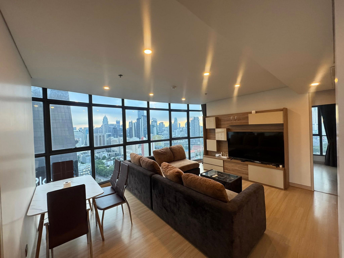 For RentCondoRama9, Petchburi, RCA : Condo for rent, Lumpini Suite Phetchaburi - Makkasan, 2 bedrooms, 2 bathrooms, good location, just carry your bags and move in (HR017)