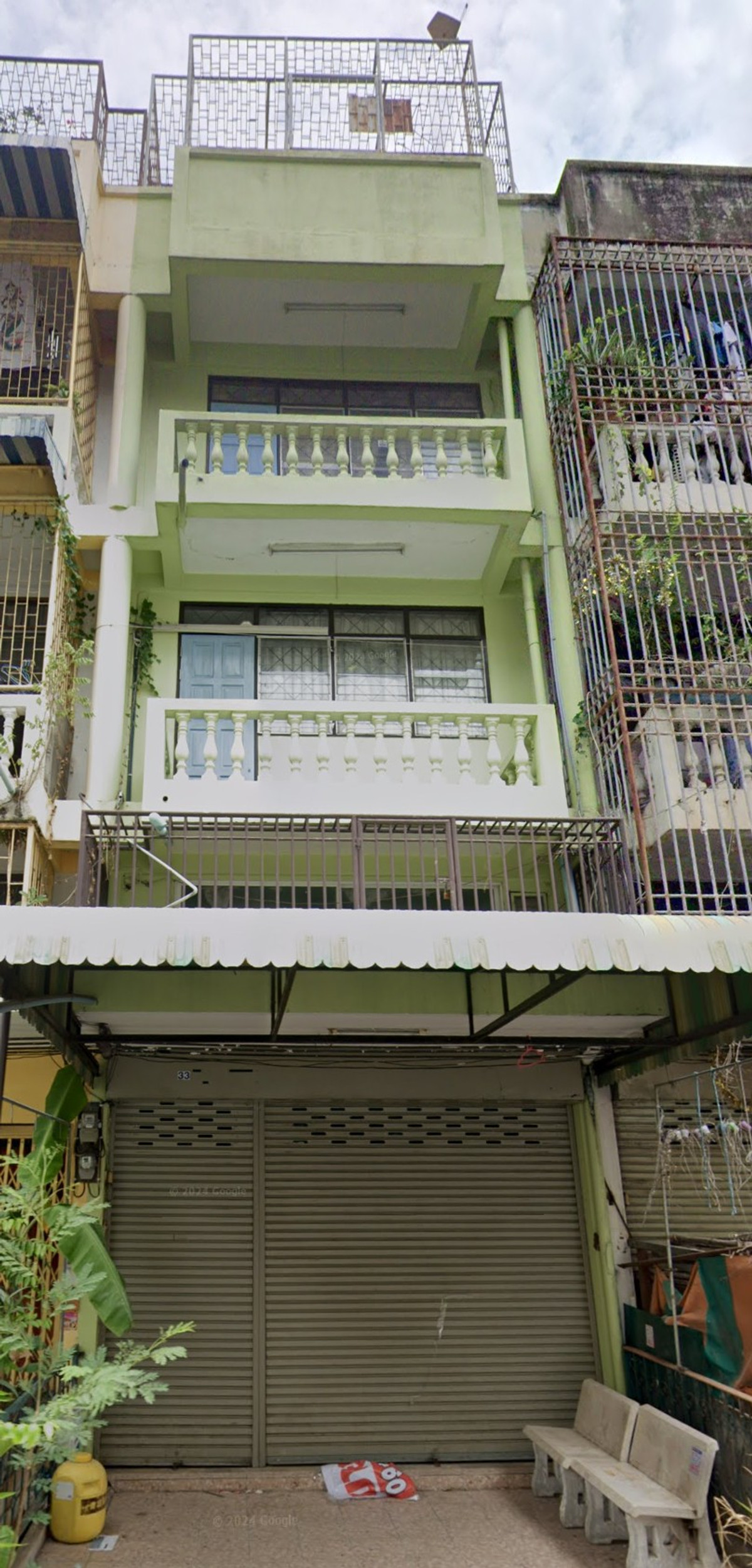 For RentTownhomeRattanathibet, Sanambinna : Commercial building for rent, Rewadi - Rattanathibet zone, near MRT Bang Kraso, only 6 minutes.