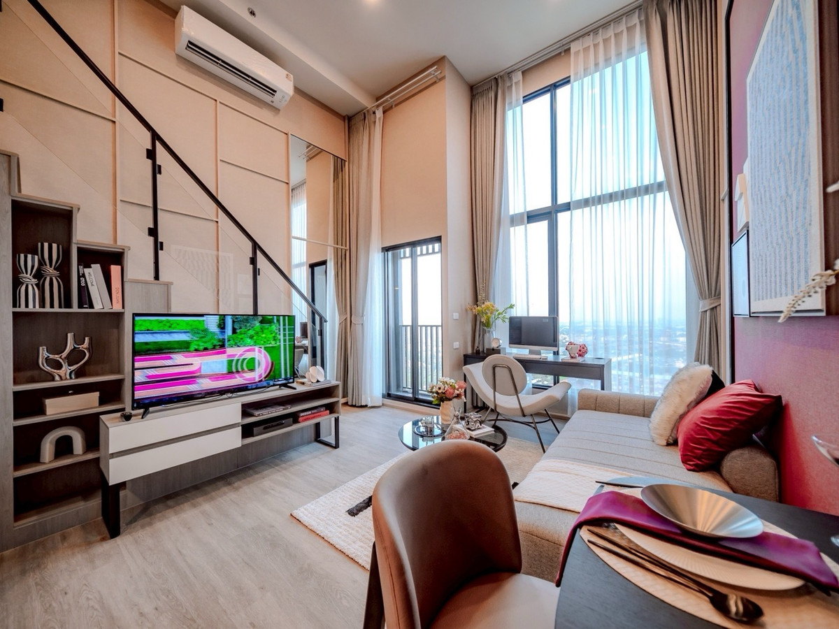 For SaleCondoRattanathibet, Sanambinna : Cheaper than ever before🔥High ceiling room Duo spce, the only one in Nonthaburi area, price 1.99MB🔥🔥