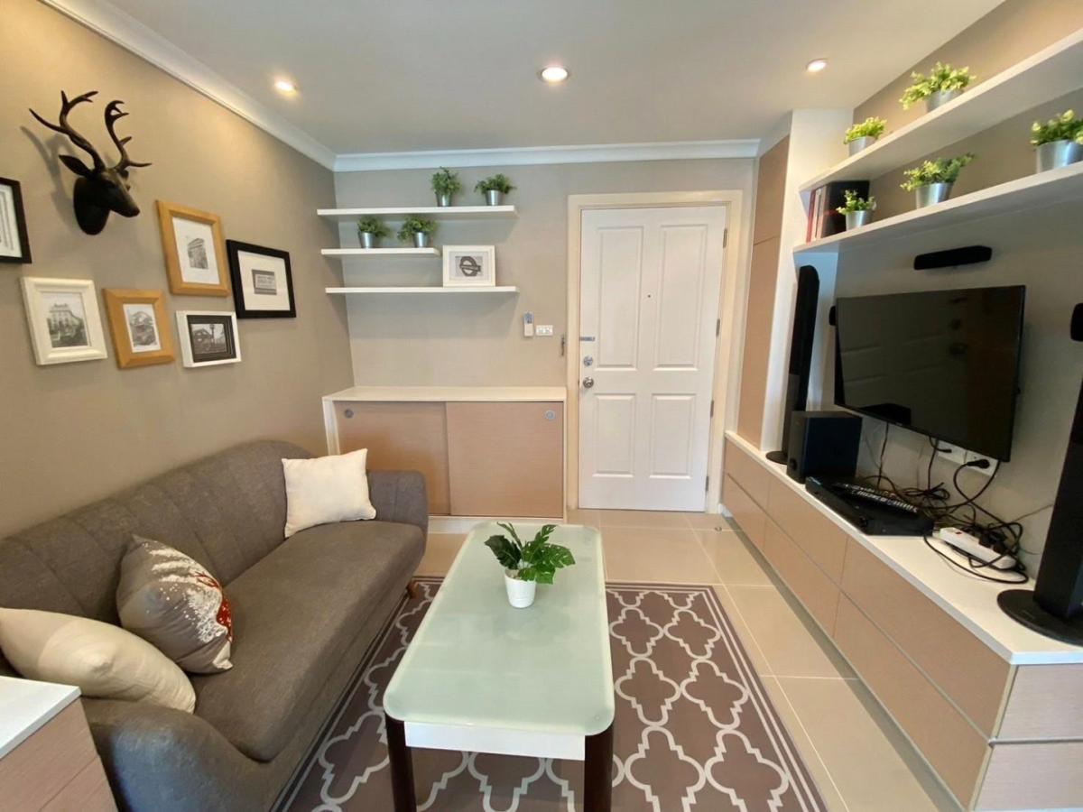 For RentCondoRama9, Petchburi, RCA : 🔥Urgent for rent🔥 Lumpini Place Rama 9-Ratchada, beautifully decorated room, wide balcony, fully furnished, ready to move in immediately.