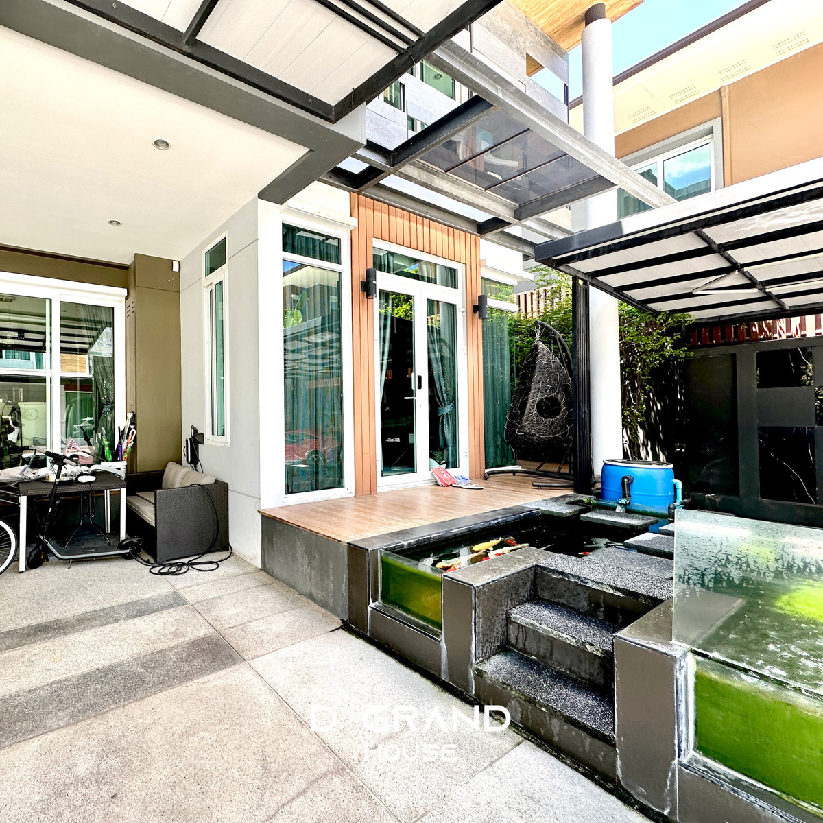 For SaleHouseLadprao, Central Ladprao : #Luxury house for sale, corner plot In the heart of early Lat Phrao, The Gallery House Pattern Project, Lat Phrao Soi 1