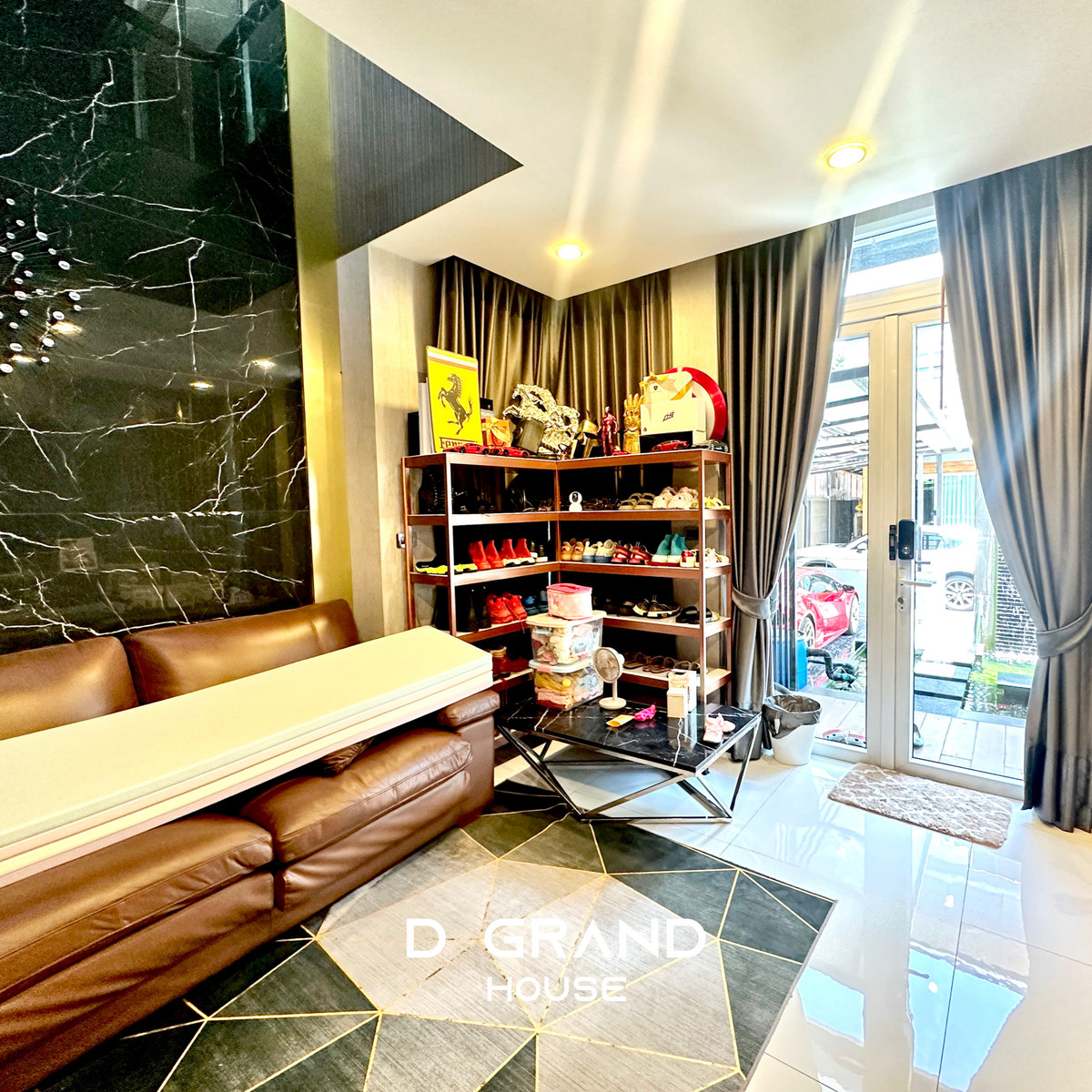 For SaleHouseLadprao, Central Ladprao : #Luxury house for sale, corner plot In the heart of early Lat Phrao, The Gallery House Pattern Project, Lat Phrao Soi 1