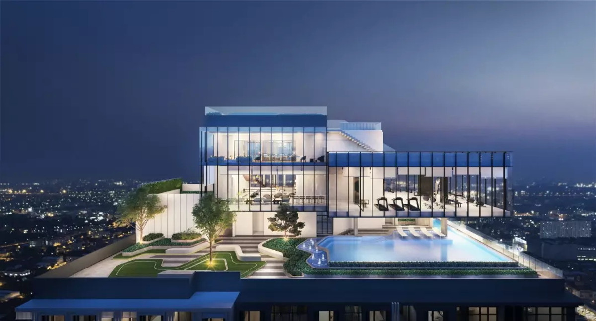 For SaleCondoBangna, Bearing, Lasalle : 🚩 Knightsbridge Collage Condo, Sukhumvit 107, next to Soi Bearing 4, 21st floor, near the BTS Bearing Station, project from Origin Property ✨ Buy from the project for 3.6 million baht, sell for only 3 million, free transfer❗