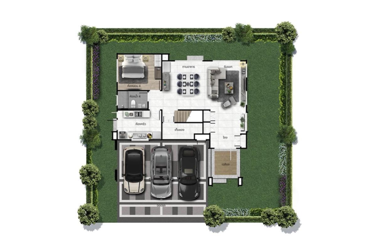 ขายบ้านนวมินทร์ รามอินทรา : ขายบ้าน  บุราสิริ จตุโชติ ออเงิน เขต สายไหม กรุงเทพ CX-137387