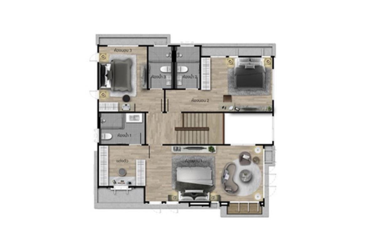 ขายบ้านนวมินทร์ รามอินทรา : ขายบ้าน  บุราสิริ จตุโชติ ออเงิน เขต สายไหม กรุงเทพ CX-137387