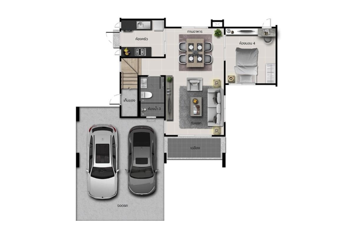 ขายบ้านบางนา แบริ่ง ลาซาล : ขายบ้าน  คณาสิริ บางนา บางบ่อ บางบ่อ สมุทรปราการ CX-137374