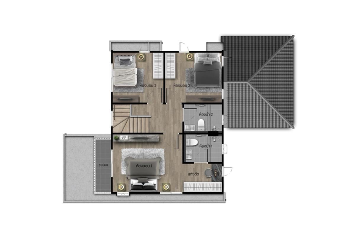 ขายบ้านบางนา แบริ่ง ลาซาล : ขายบ้าน  คณาสิริ บางนา บางบ่อ บางบ่อ สมุทรปราการ CX-137374