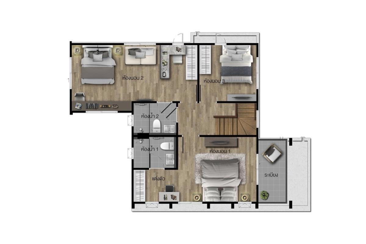 ขายบ้านบางนา แบริ่ง ลาซาล : ขายบ้าน  คณาสิริ บางนา บางบ่อ บางบ่อ สมุทรปราการ CX-137372