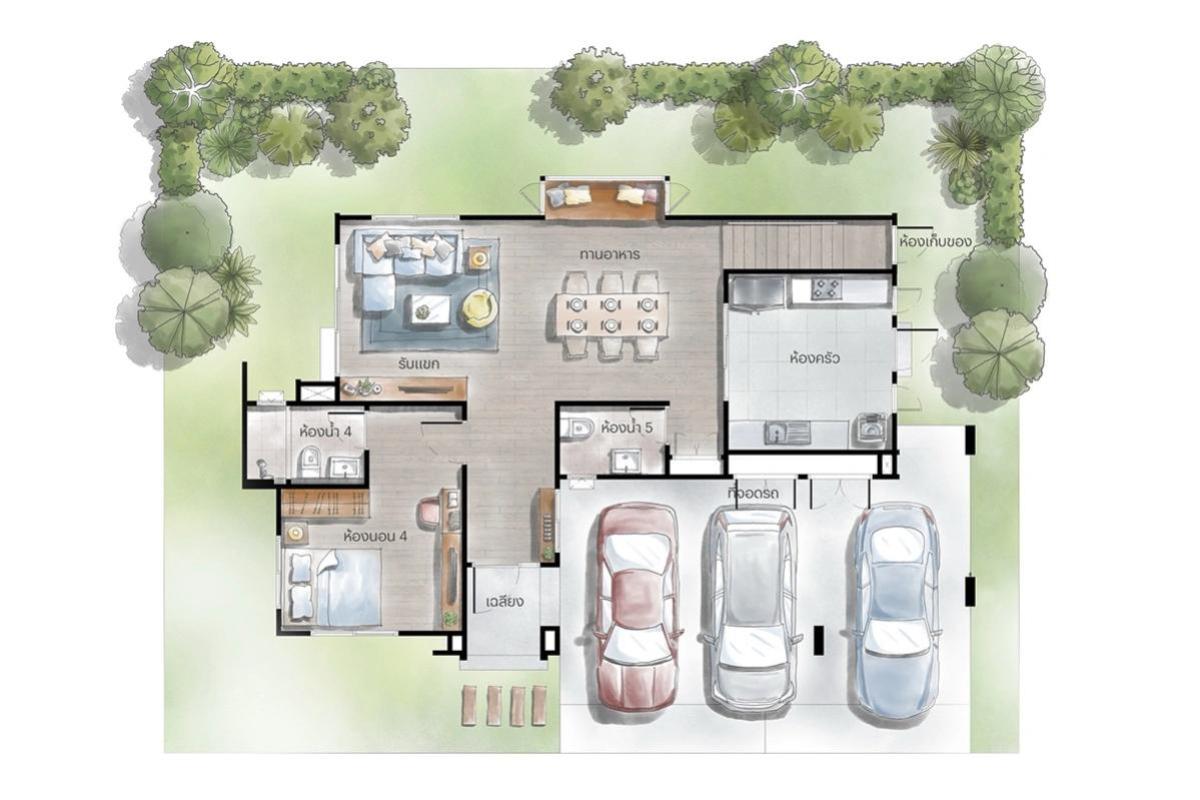 ขายบ้านนวมินทร์ รามอินทรา : ขายบ้าน  สราญสิริ จตุโชติ ออเงิน เขต สายไหม กรุงเทพ CX-137287