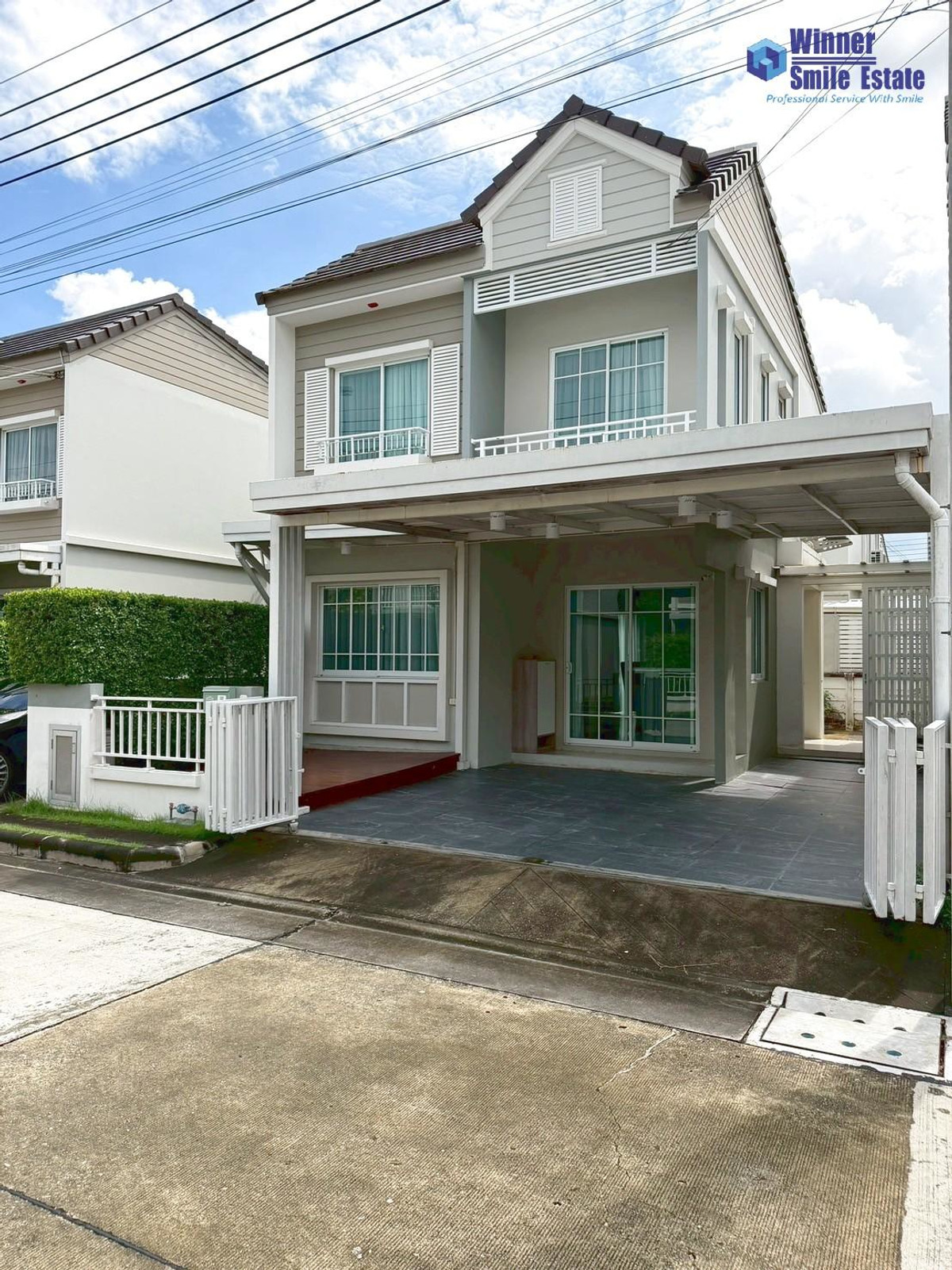 ให้เช่าสมุทรปราการ สำโรง : ให้เช่าบ้าน เดอะ วิลเลจ บางนา-วงแหวน 3 (The Village Bangna-Wongwaen 3) บ้านหลังมุม ซอยมหาชัย