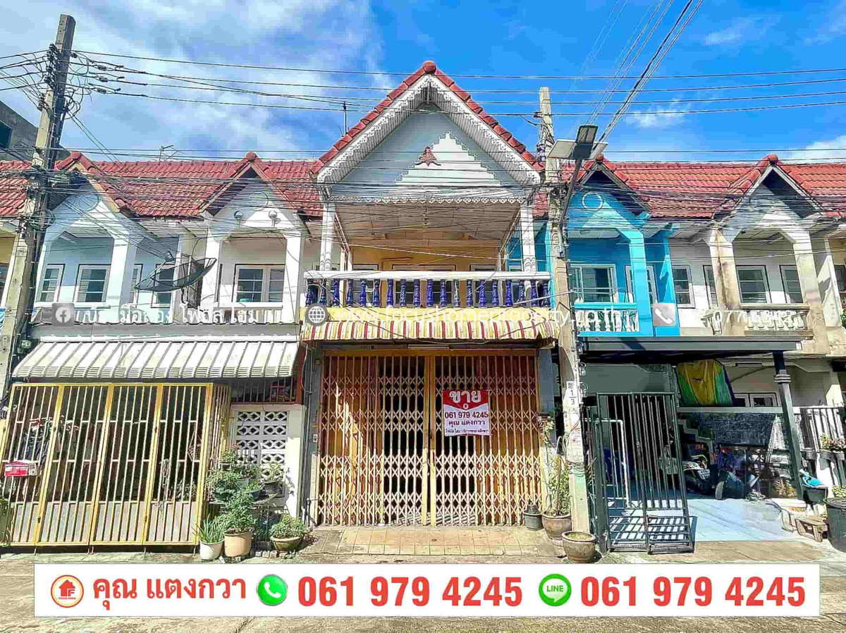 For SaleTownhomeNonthaburi, Bang Yai, Bangbuathong : 2-story townhouse for sale, Chittakan Villa Bang Yai project.