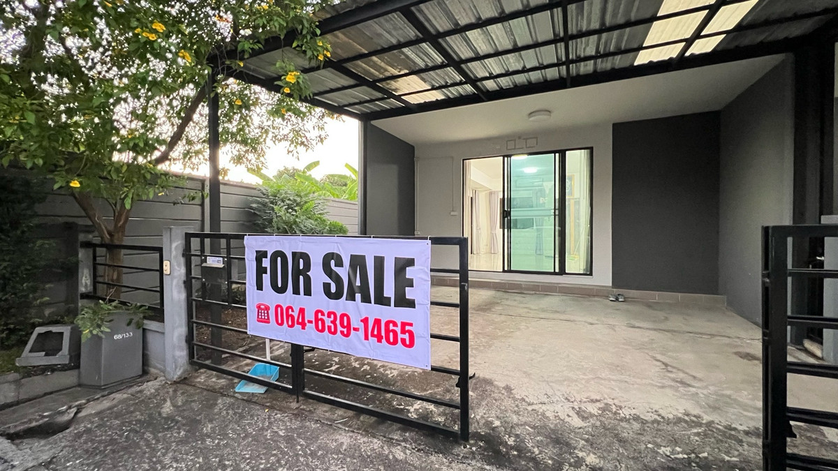 ขายทาวน์โฮมแจ้งวัฒนะ เมืองทอง : ทาวน์โฮมมุมสวย สภาพดีเยี่ยม ในหมู่บ้านพรีโน่ ชัยพฤกษ์–แจ้งวัฒนะ