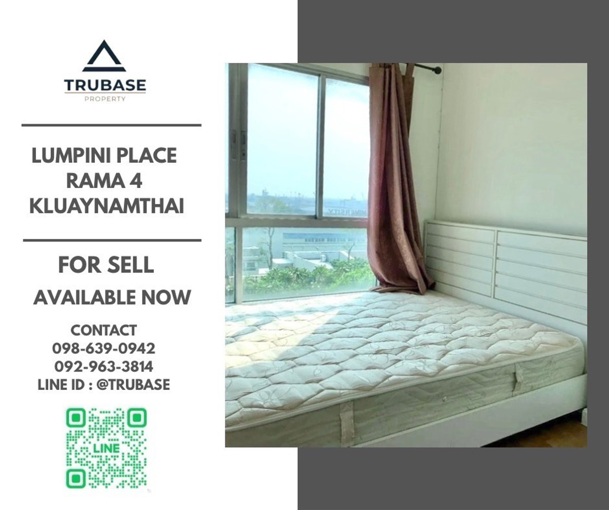 For SaleCondoKhlongtoei, Kluaynamthai : 📍For sale Lumpini place rama 4-kluaynamthai special price 📍