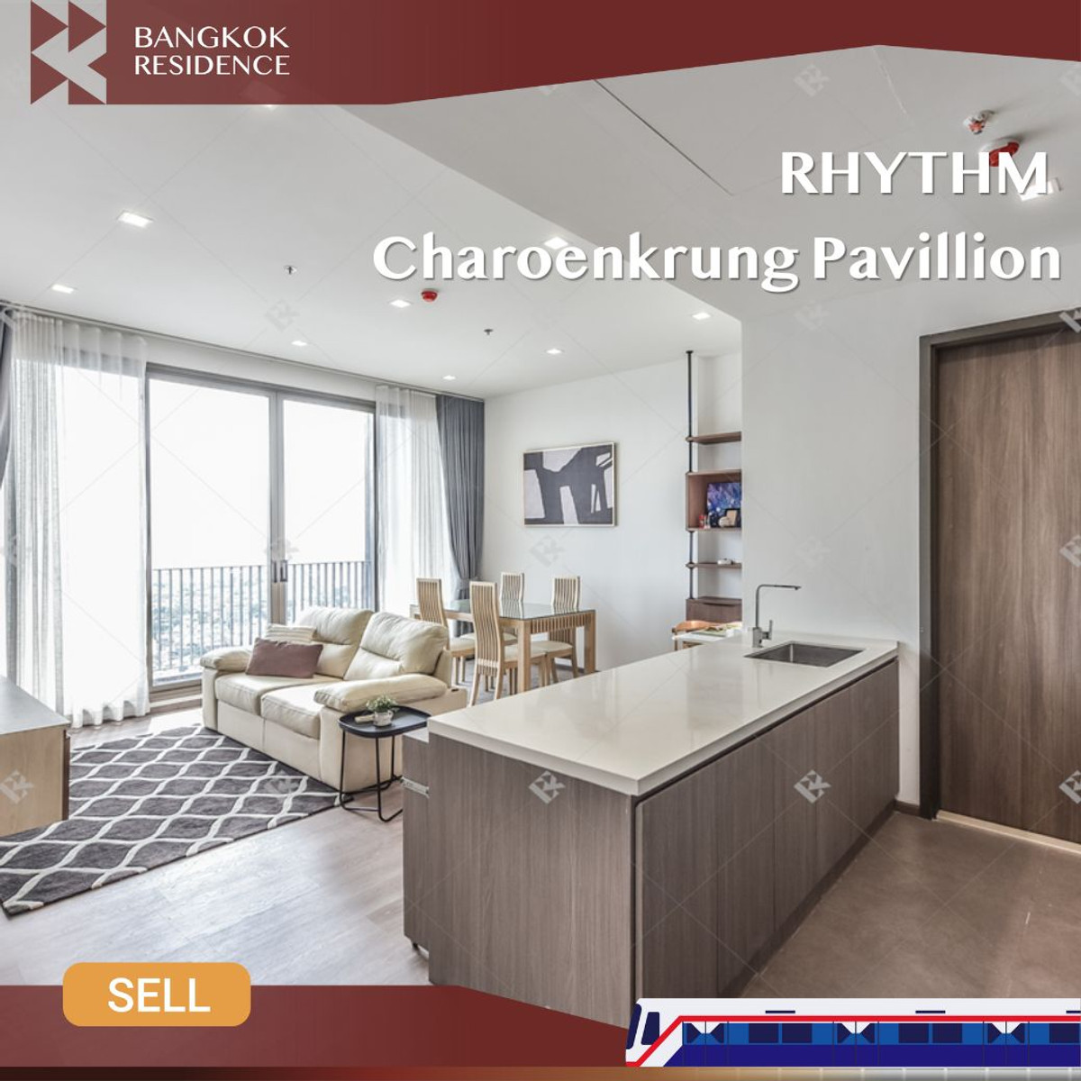 ขายคอนโดสาทร นราธิวาส : 💥Rare Unit💥 RHYTHM Charoenkrung Pavillion ห้องใหญ่แต่งสวย วิวแม่น้ำเจ้าพระยา