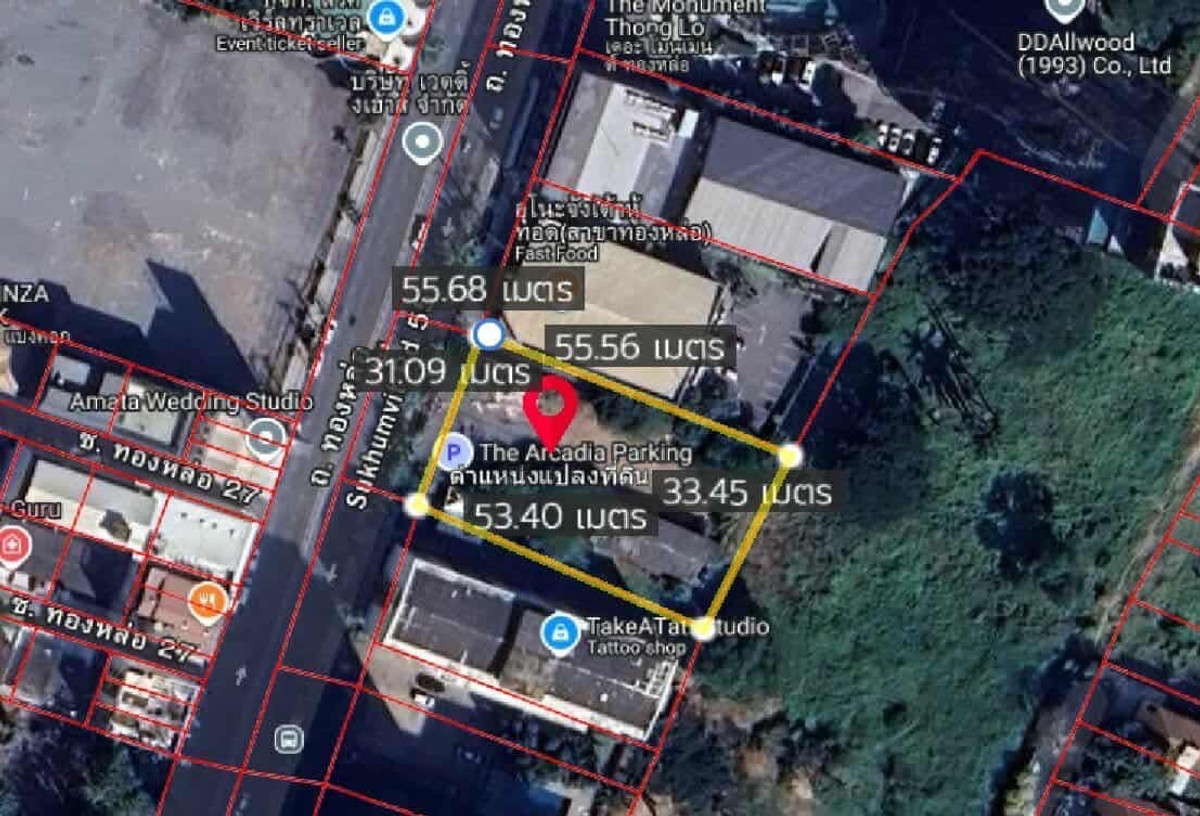 ให้เช่าที่ดินสุขุมวิท อโศก ทองหล่อ : ให้เช่า ที่ดิน 444 ตารางวา ติดถนน ทองหล่อ สุขุมวิท 55 | Land 444 sq.wah at Thonglor Sukhumvit 55 for Renting