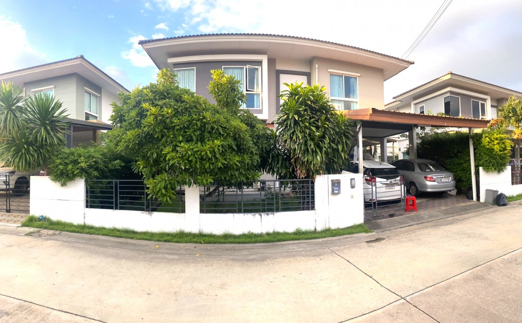 For SaleHouseSamut Prakan,Samrong : For sale: 2-story detached house, 50 square wah, The Trust Village, Srinakarin-Phraeksa, special discounted price