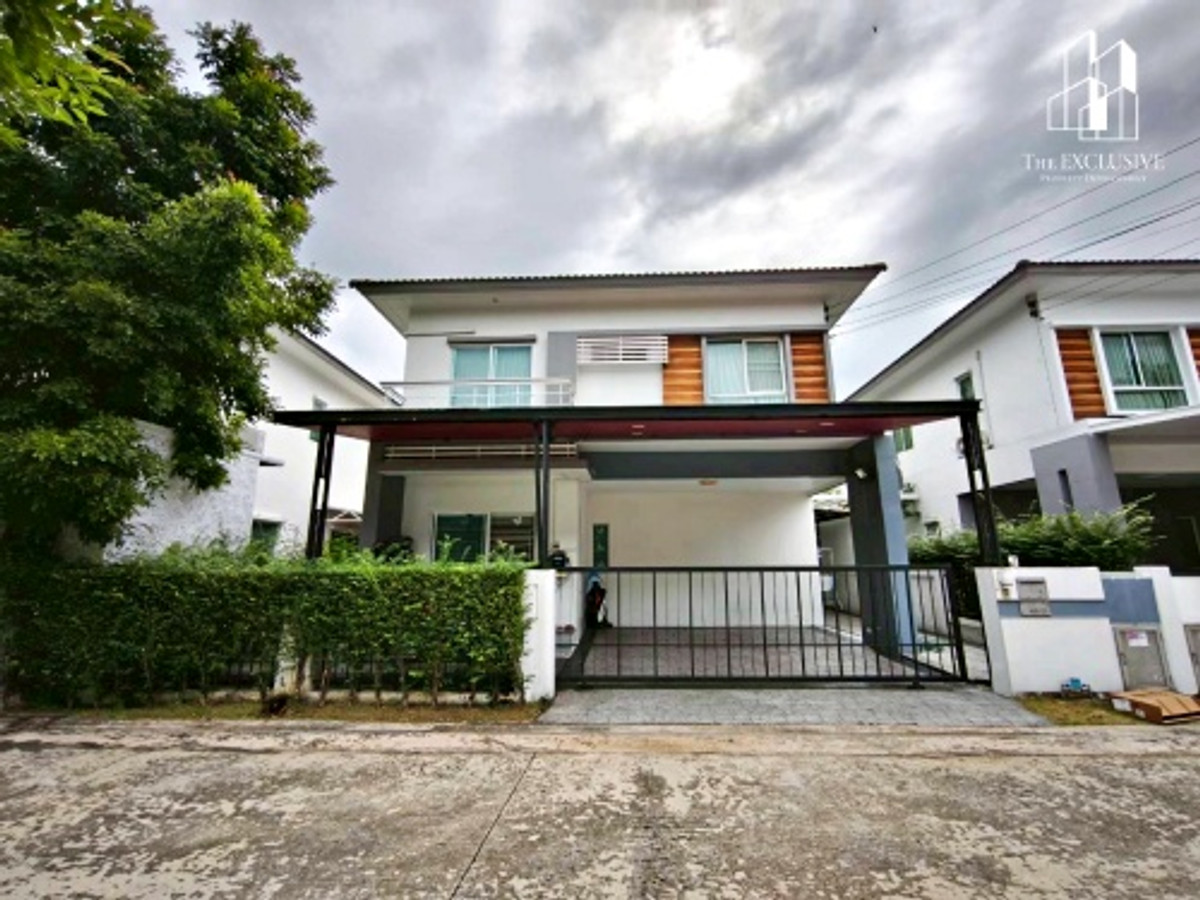 For SaleHouseRama5, Ratchapruek, Bangkruai : 2-story semi-detached house for sale, Cluster Ville 4, Bang Kruai, very beautifully decorated.