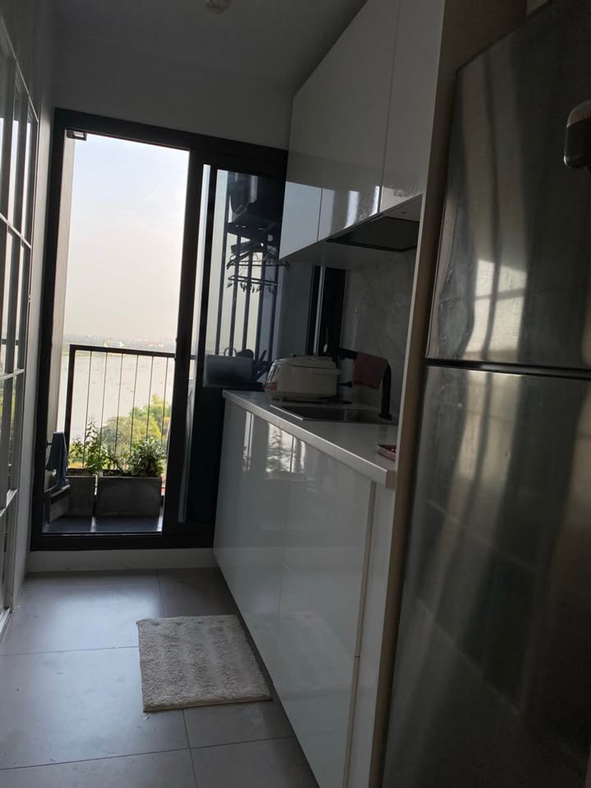 For SaleCondoRattanathibet, Sanambinna : 🏙️✨ For Sale: Politan Aqua Condo  2 Bedrooms, 2 Bathrooms, Stunning River View, Move-In Ready, Near MRT Saphan Phra Nang Klao 🌊🛥️