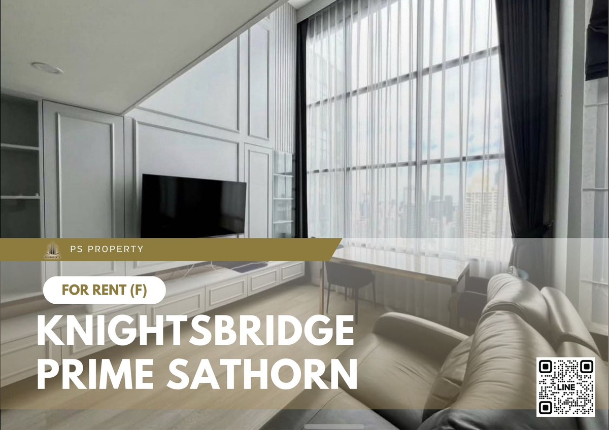 For RentCondoSathorn, Narathiwat : For rent 📍 Knightsbridge Prime Sathorn 📍 Fully furnished and equipped, near BTS Chong Nonsi
