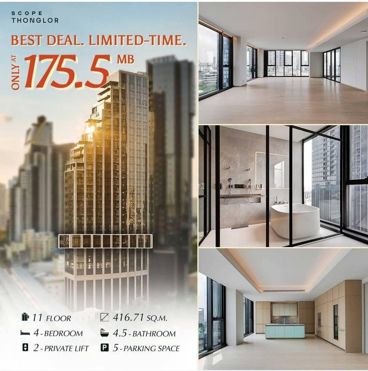 ขายคอนโดสุขุมวิท อโศก ทองหล่อ : 𝐒𝐜𝐨𝐩𝐞 𝐭𝐡𝐨𝐧𝐠𝐥𝐨𝐫 ยูนิตเดียวบนชั้น 11