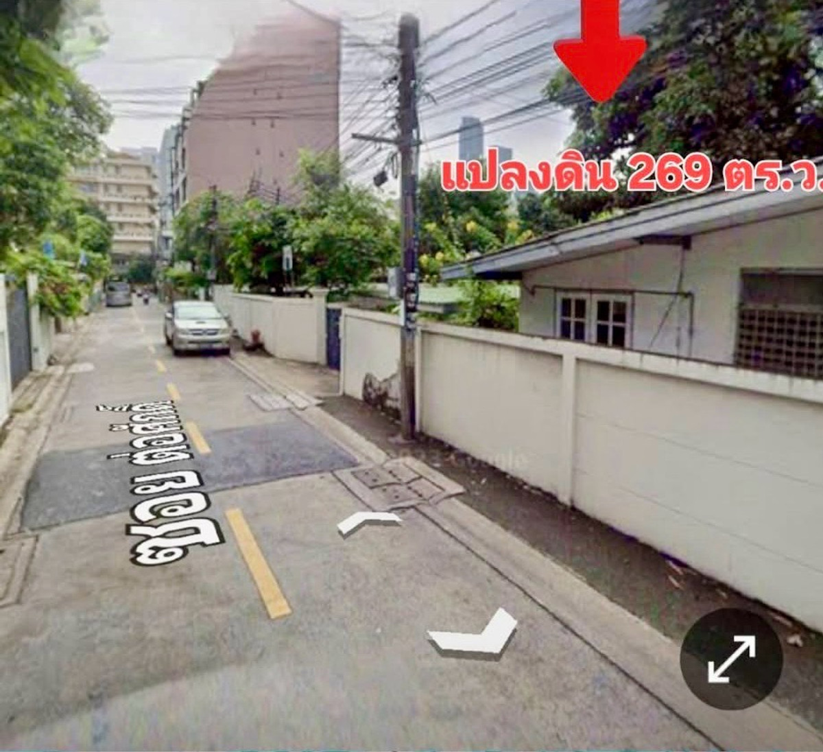 For SaleLandSukhumvit, Asoke, Thonglor : Land for sale in the heart of Thonglor! Soi Thonglor 19 (Sukhumvit 55), land 269 sq m.