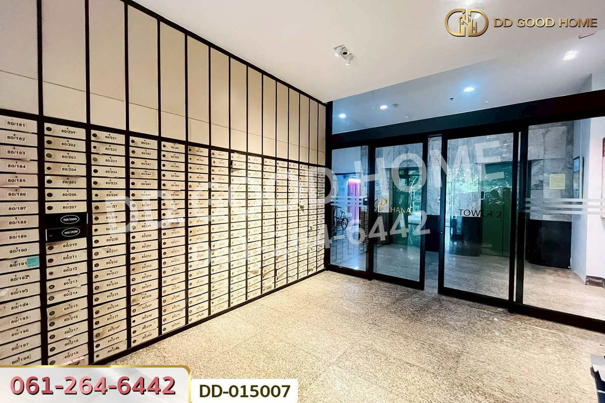 For SaleCondoLadprao101, Happy Land, The Mall Bang Kapi : DD-015007 P. Thana Tower 2 Condo, Soi Lat Phrao 58/1, near BTS Chok Chai 4 Station