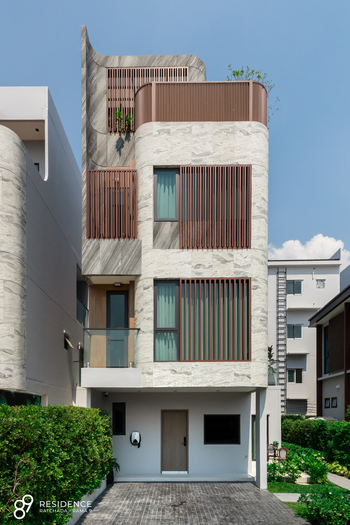 For RentHouseRama9, Petchburi, RCA : RH104025 For rent, 4-story townhome at 89 Residence Ratchada-Rama 9, near MRT Culture Center.