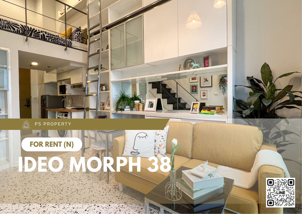 For RentCondoSukhumvit, Asoke, Thonglor : For rent ✨ IDEO Morph 38 ✨ Pet friendly, fully furnished and equipped, near BTS Thonglor
