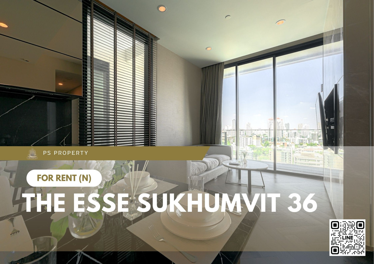 For RentCondoSukhumvit, Asoke, Thonglor : For rent 🔥 THE ESSE Sukhumvit 36 ​​🔥 2 bedrooms, 2 bathrooms, fully furnished and equipped with appliances.