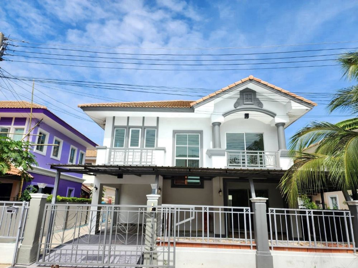For SaleHousePathum Thani,Rangsit, Thammasat : 2-story detached house for sale, Pruksa Village 1, Lam Luk Ka-Khlong 5, with tenants, suitable for investment or living.