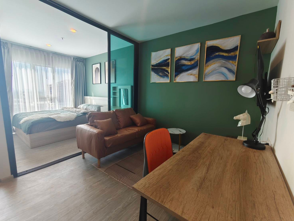 For RentCondoBangna, Bearing, Lasalle : 🔥🔥 Condo for rent Regent Home Bangna 🔥🔥 📍 Bangna 🏢 New room size 28 sq m, 12th floor, Building B 🛏️ 1 bedroom, 1 bathroom