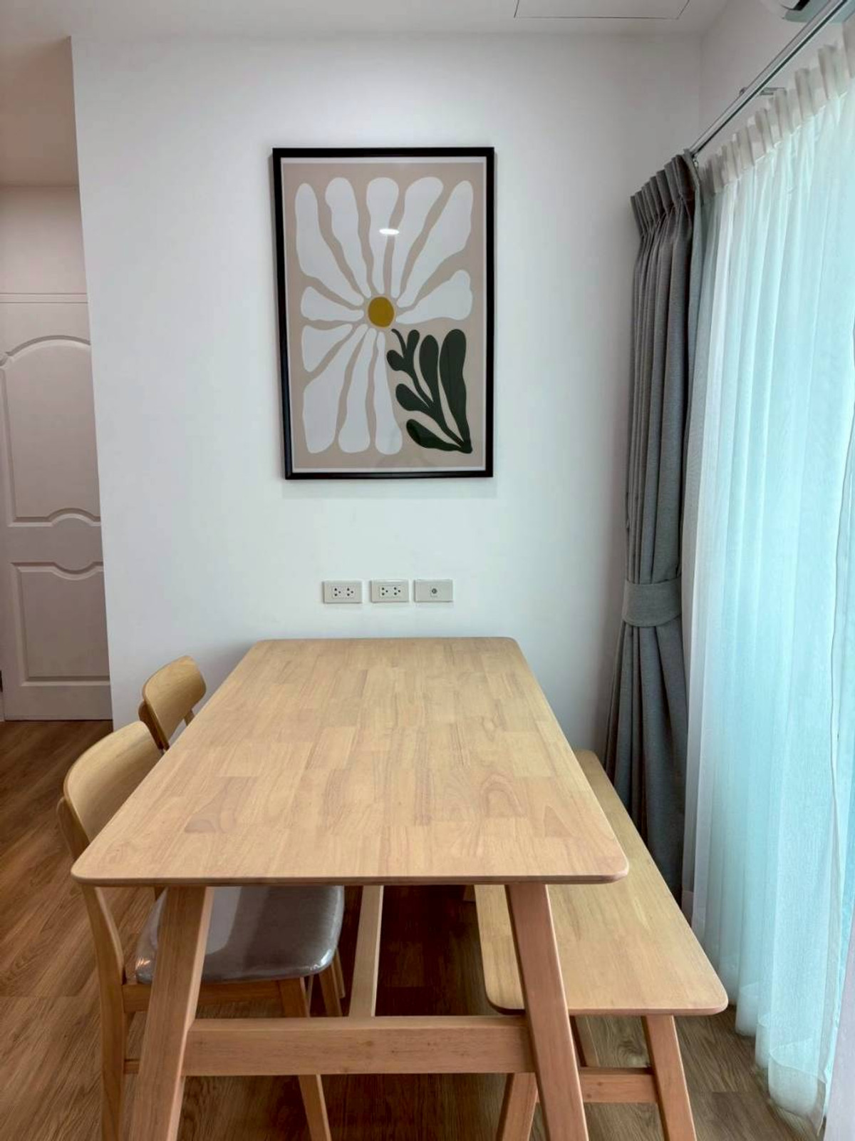 For RentCondoSiam Paragon ,Chulalongkorn,Samyan : Minimal Style // New Room Baan Kasemsan1  1bed 46 Sqm Fullyfurnish 25,000-