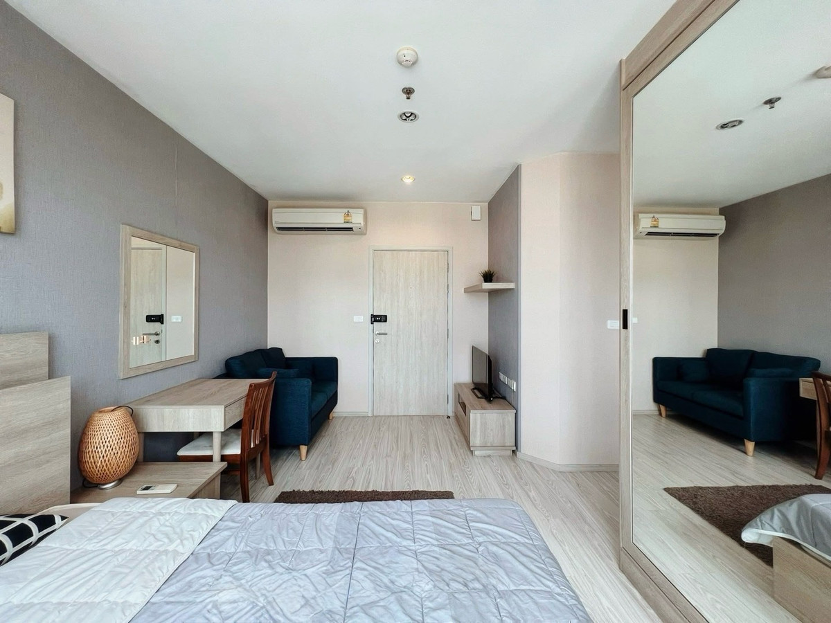 For RentCondoBangna, Bearing, Lasalle : 🔥 [ For Rent ] -  Ideo Mobi Eastgate / Fully furnished, unblockable view. Easily to travel around by BTS Bangna and close to BITEC 10,000!! 👍