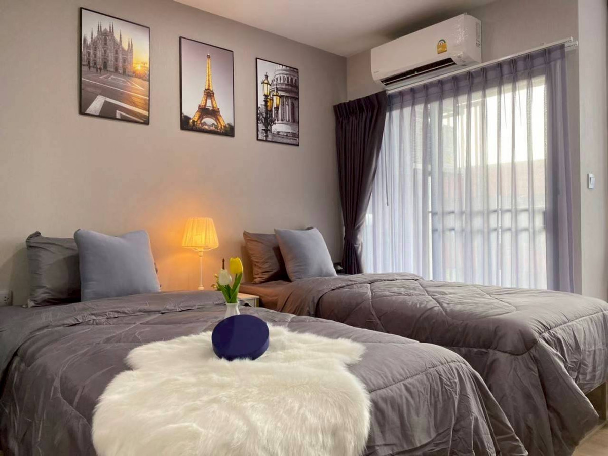 ให้เช่าคอนโดปทุมธานี รังสิต ธรรมศาสตร์ : 🏡 ให้เช่า Kave TU 10,000฿💖 ✨ ตึก B ชั้น 8 วิวสระ ห้องใหญ่