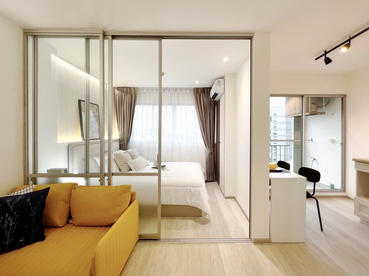 For SaleCondoSeri Thai, Ramkhamhaeng Nida : Condo for sale Lumpini NIDA-Serithai, beautiful room with all new furniture.